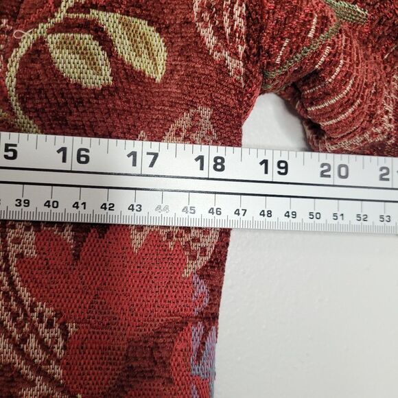 Floral boho tapestry button front hippie retro y2k quirky short trench coat S - Picture 4 of 5